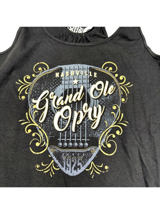 NWT Grand Ole Opry Graphic Women's Black Tank Top Nashville-Themed Guitar, Sz S - Picture 3 of 7